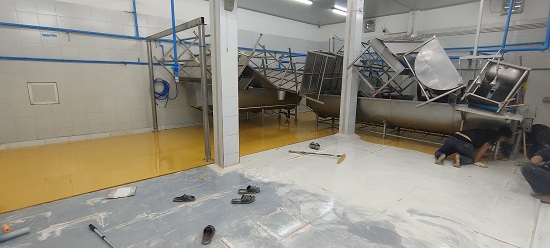 พื้นโรงงานอาหาร-พื้นพียู-